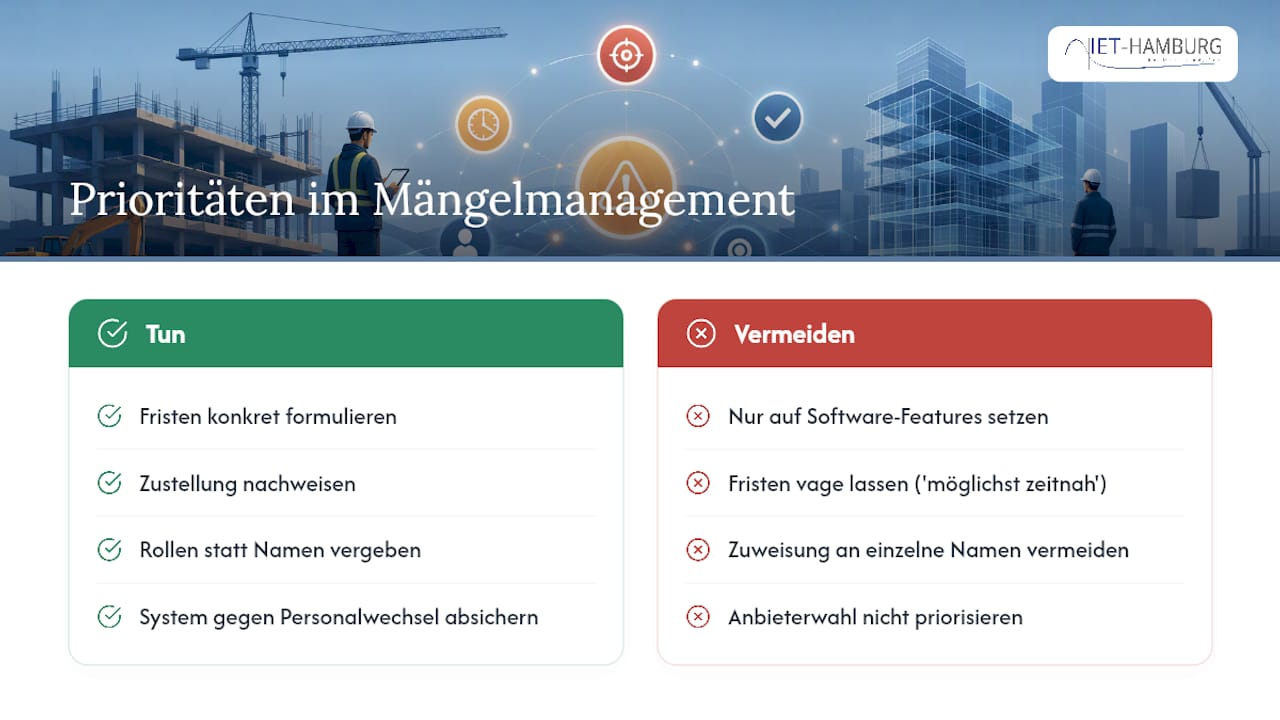 Was die Bauleitung beim Mängelmanagement wirklich unterschätzt — overview diagram