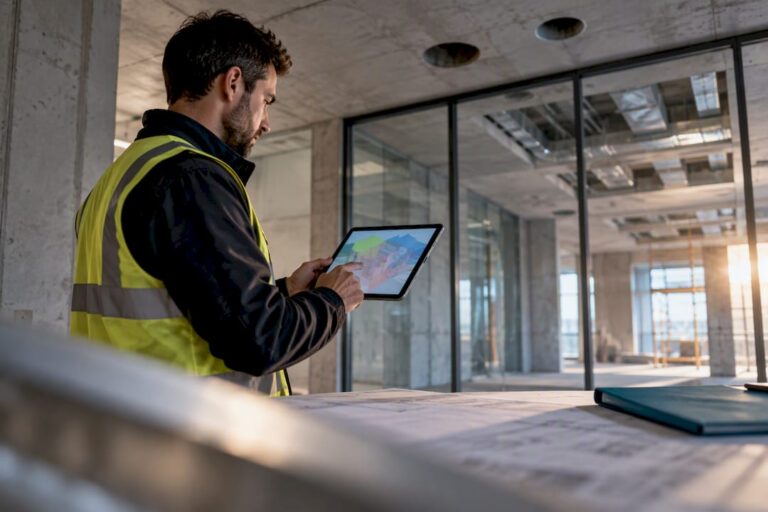 Der Elektroplaner gleicht das BIM-Modell mit dem Rohbau ab