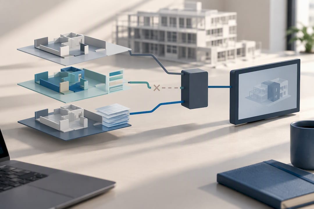 Reduziertes BIM-Teilmodell vor dem AVA-Testexport