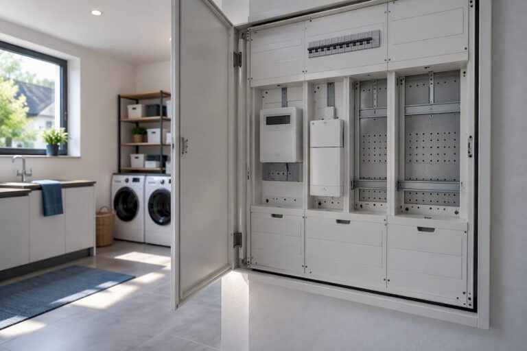 Moderner Zählerschrank mit Reserveplatz für iMSys
