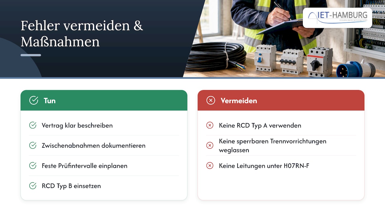 Typische Fehler, Haftungsfragen und wie Sie Normverstöße vermeiden — overview diagram