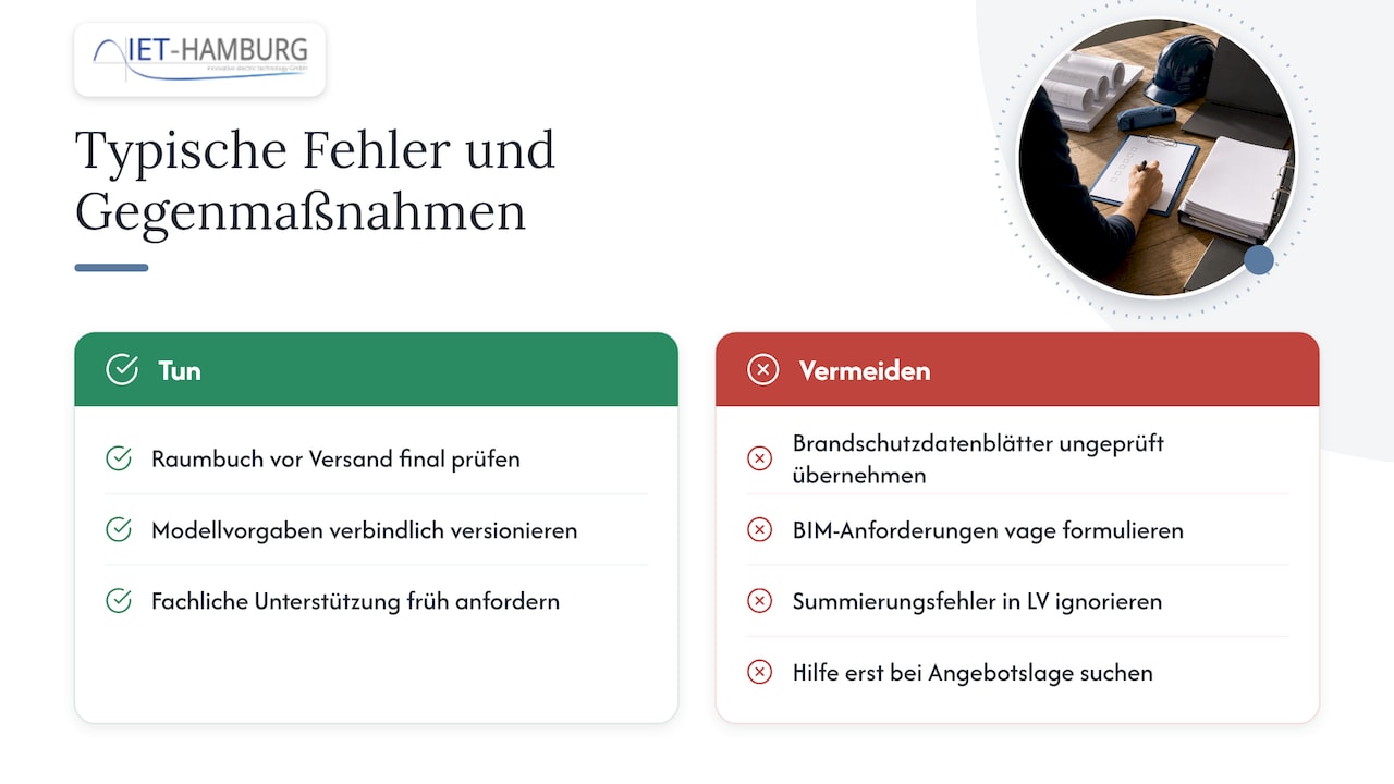 Typische Fehler in TGA-Vergaben aus unserer Projektpraxis — overview diagram